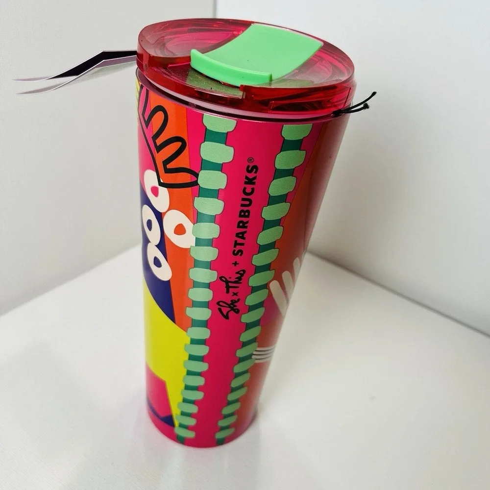 Starbucks x Shae Anthony Beautiful She Artist Series 16oz Stainless Tumbler 🌸‎